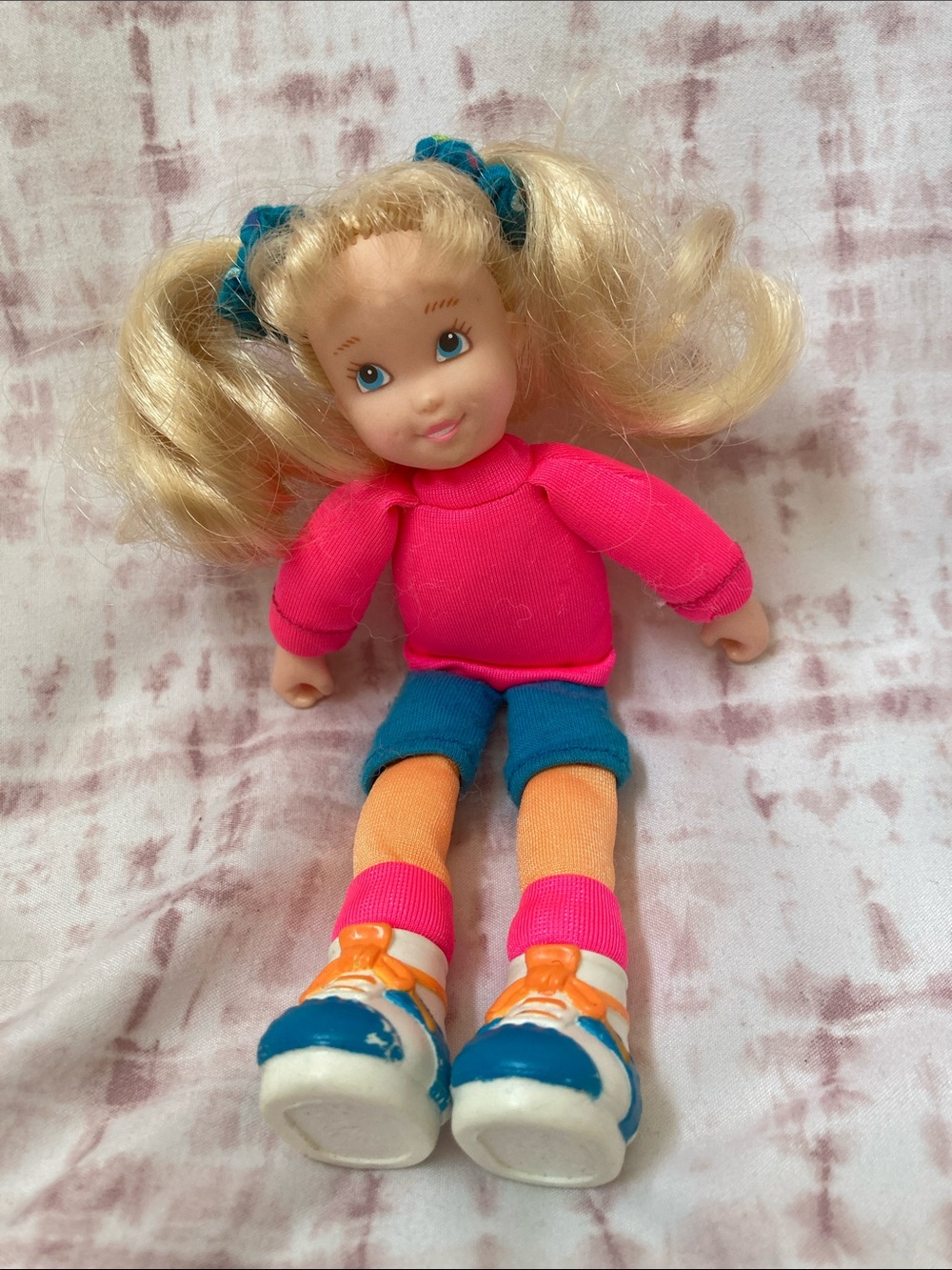 Playground Kids Krissy Doll VTG 1990 PK ERTL TCFC Hot Pink & Blue